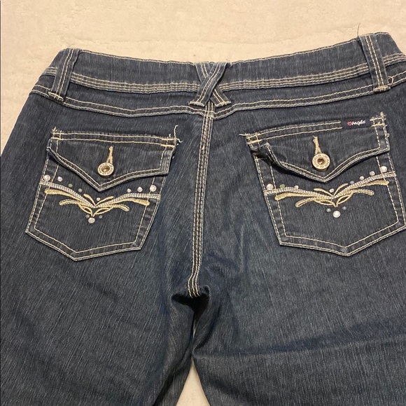 Angels Dark Blue Denim Jeans - Picture 4 of 6